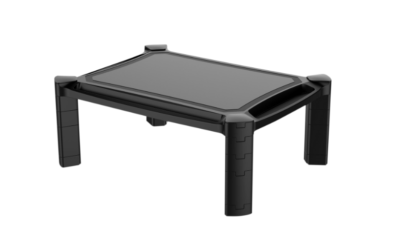 V7 Height Adjustable Riser Monitor Stand up to 32"(22lbs/10kg) Ergonomic